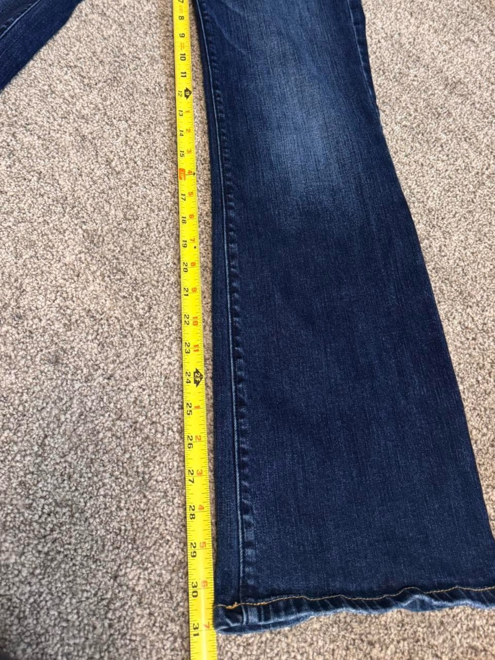 American Eagle navy blue low rise bootcut jeans - Picture 6 of 6